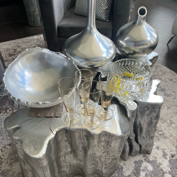 Rare vintage gold tinged atomic age, starburst celebration glasses set of four - Picture 16 of 17